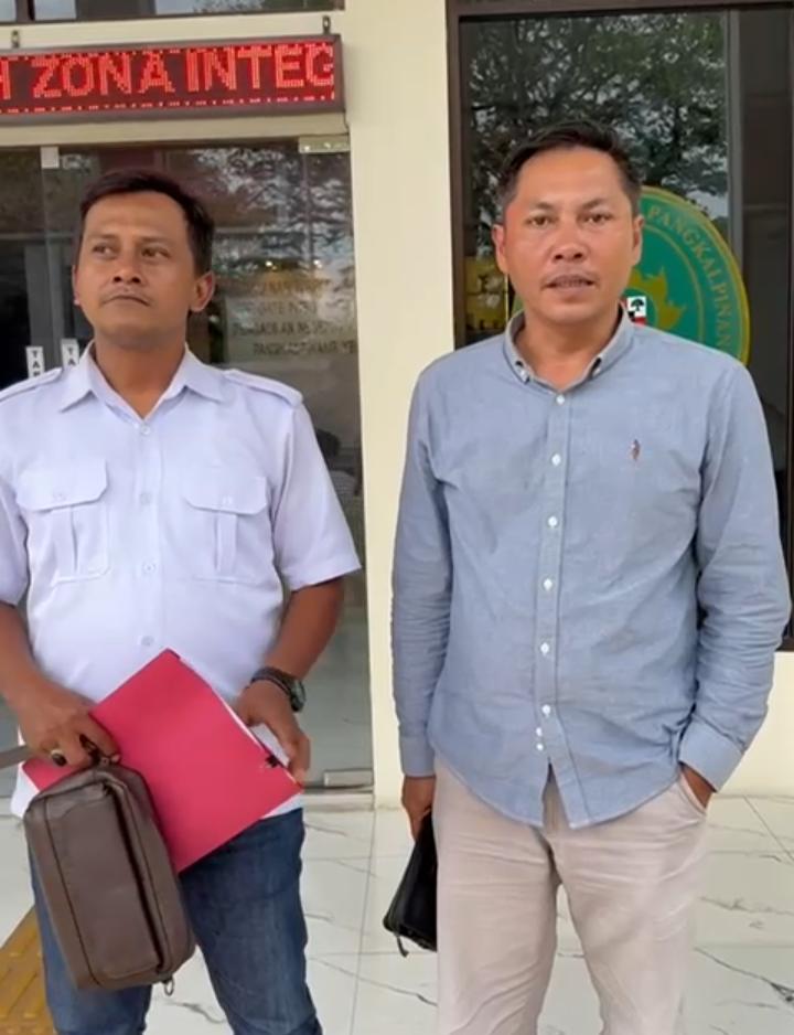 Caption: Advokat Hangga Oktafandany SH kuasa hukum DR Andi Kusuma SH MH