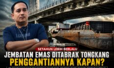 Jembatan Emas Ditabrak, Setahun Berlalu Pemprov Babel Masih Menunggu Janji?