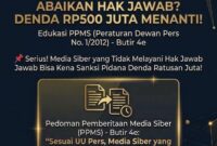 Awas! Abaikan Hak Jawab, Media Siber Bisa Kena Sanksi Denda Rp500 Juta!
