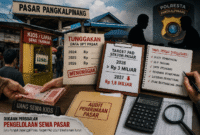 Uang Sewa Kios Pasar Pangkalpinang Disorot, Juru Pungut Dipanggil Polisi, Target PAD 2027 Dikabarkan Turun