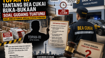 TOPAN-RI Tantang Bea Cukai Buka-bukaan Soal Gudang Tuatunu: Dari Jumlah Rokok hingga Status Perkara